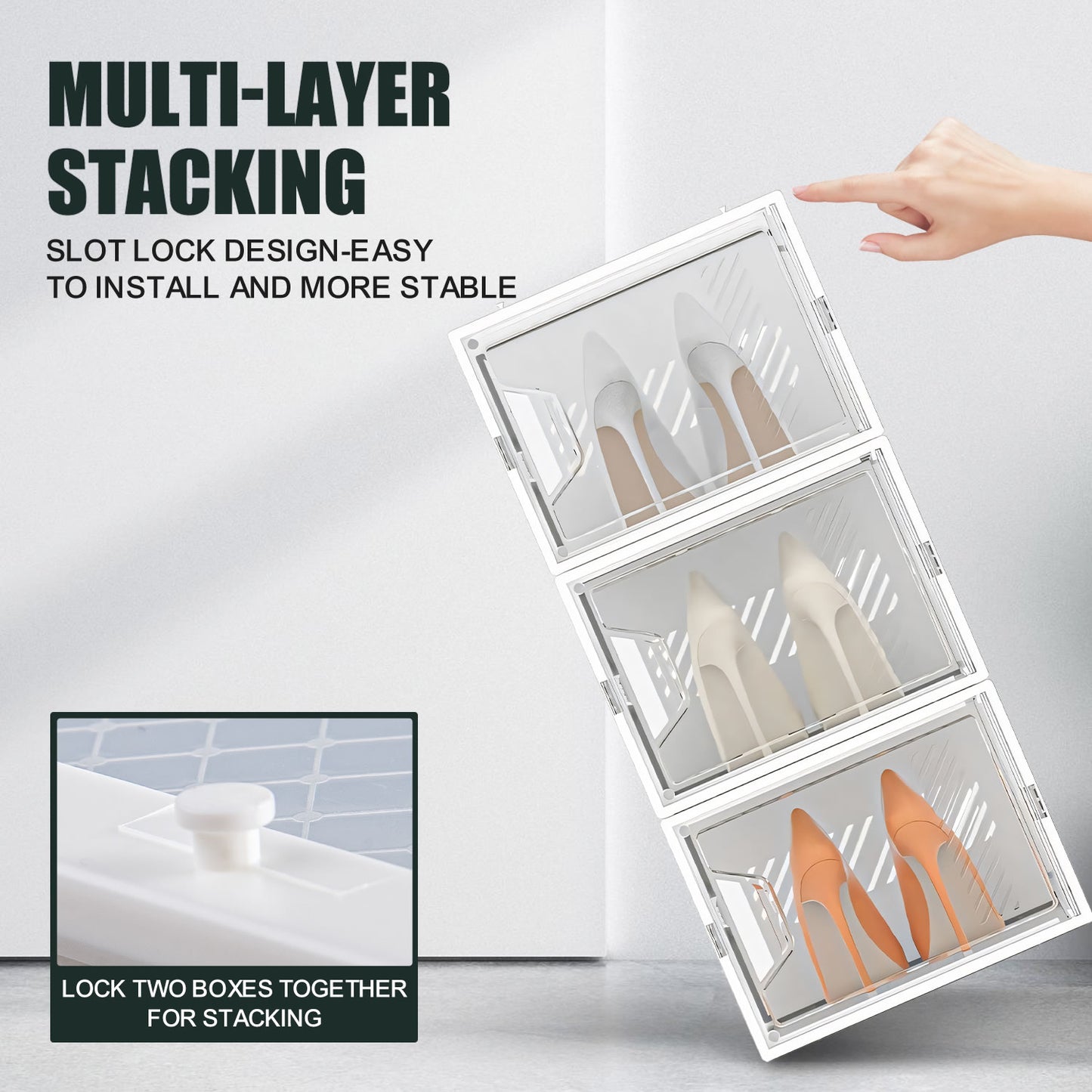 12 Pack Shoe Storage Box