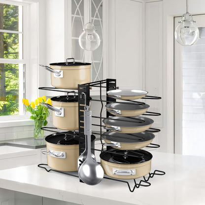 8 Tier Dual Sided Pan Rack