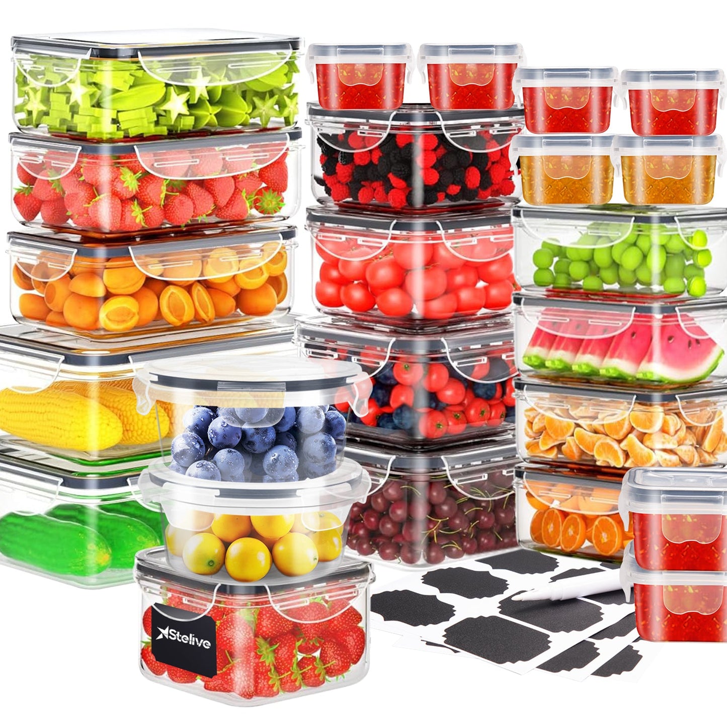 24 Pack Food Containers