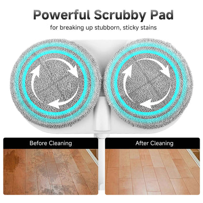 Stelive 4 Pack Replacement Steam Mop Pads for Stelive SL231 Steam Mop, Steam & Scrub All-in-One Scrubbing and Sanitizing, Dirt Grip Scru