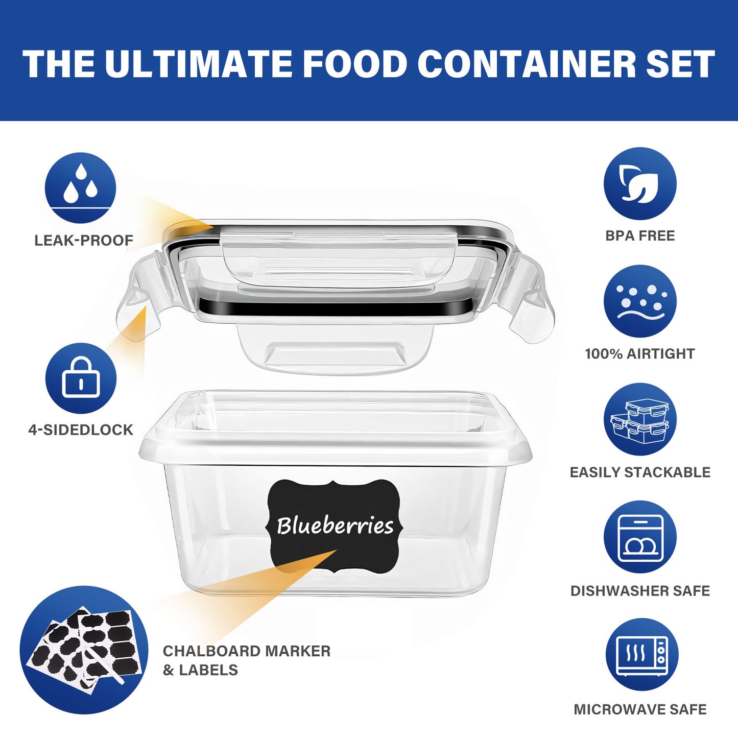 24 Pack Food Containers