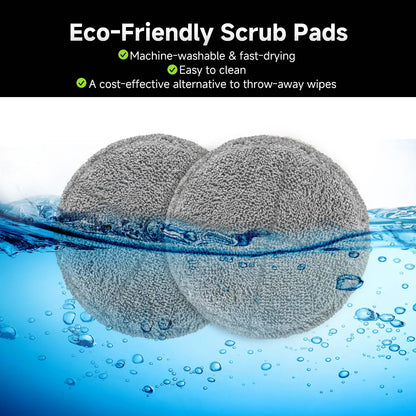 Stelive 4 Pack Replacement Steam Mop Pads for Stelive SL231 Steam Mop, Steam & Scrub All-in-One Scrubbing and Sanitizing, Dirt Grip Scru