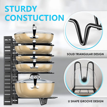 8 Tier Dual Sided Pan Rack