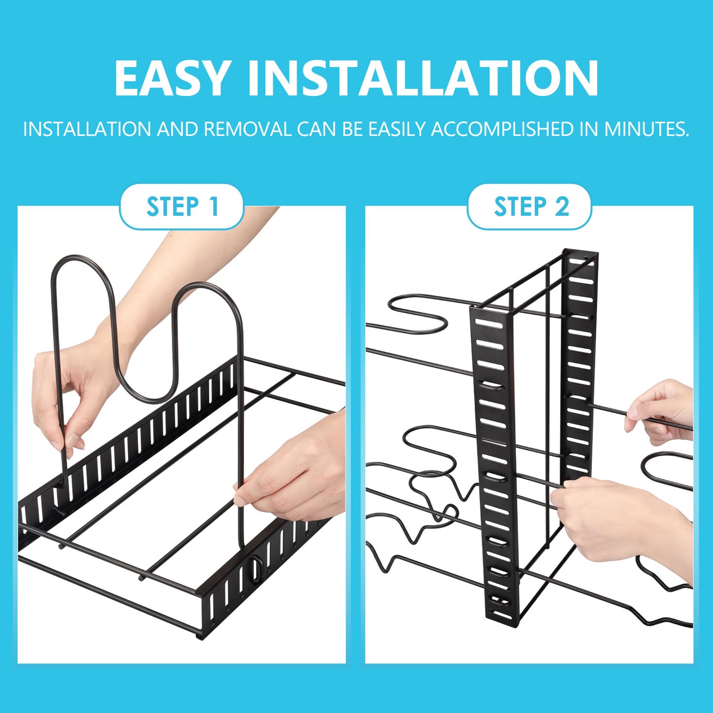 8 Tier Dual Sided Pan Rack