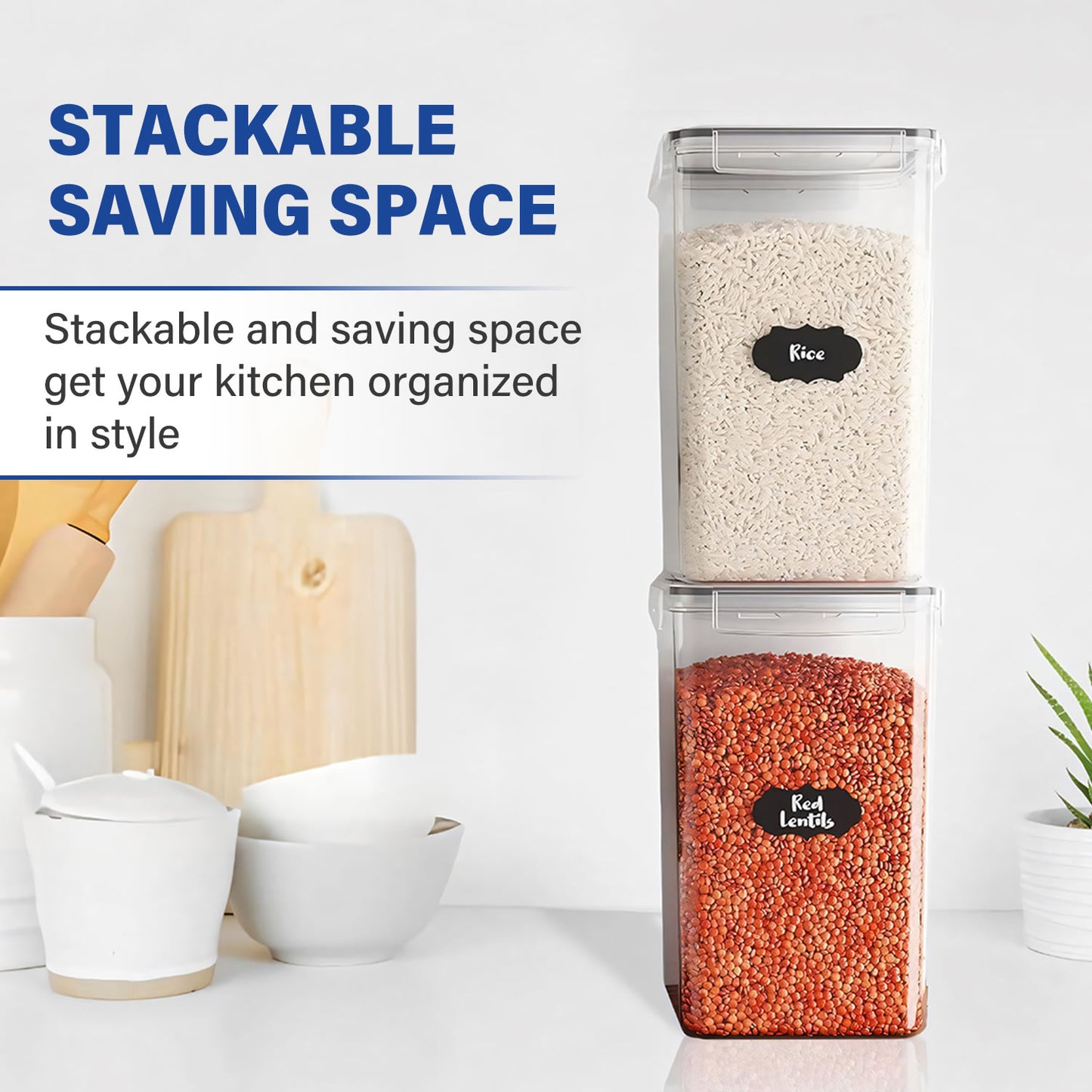 4 PCs 6.5L Food Containers